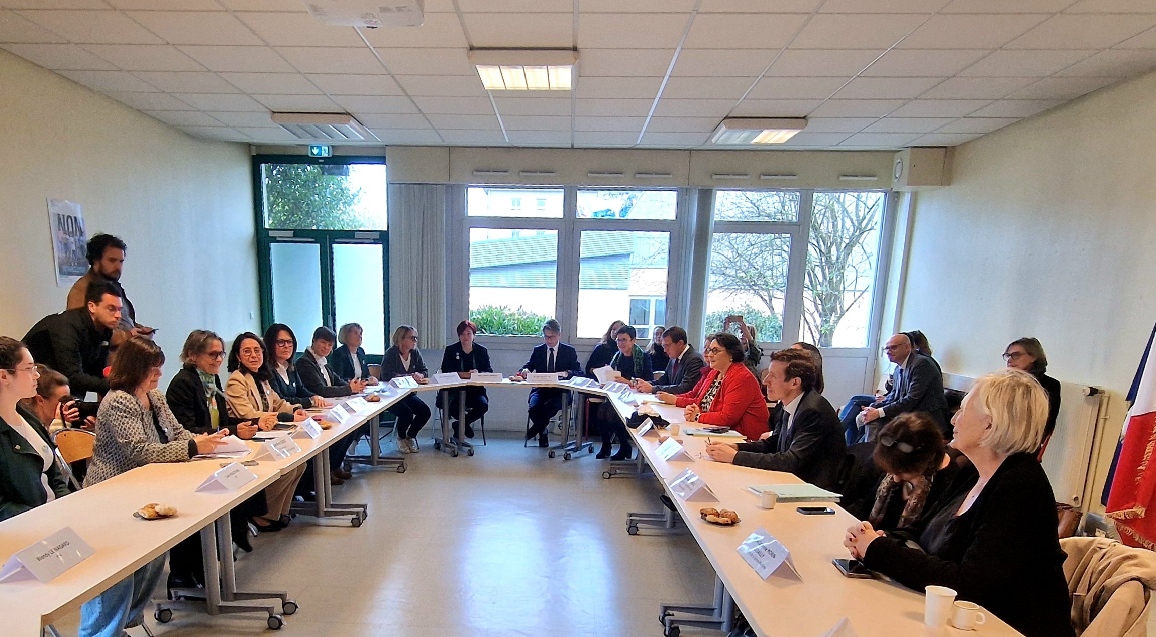 Avec le ministre de l’Éducation nationale aux collège et lycée de Barentin