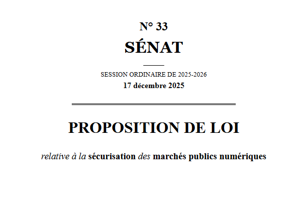 Discussion générale – Proposition de loi relative à la sécurisation des marchés publics numériques – 17 décembre 2026