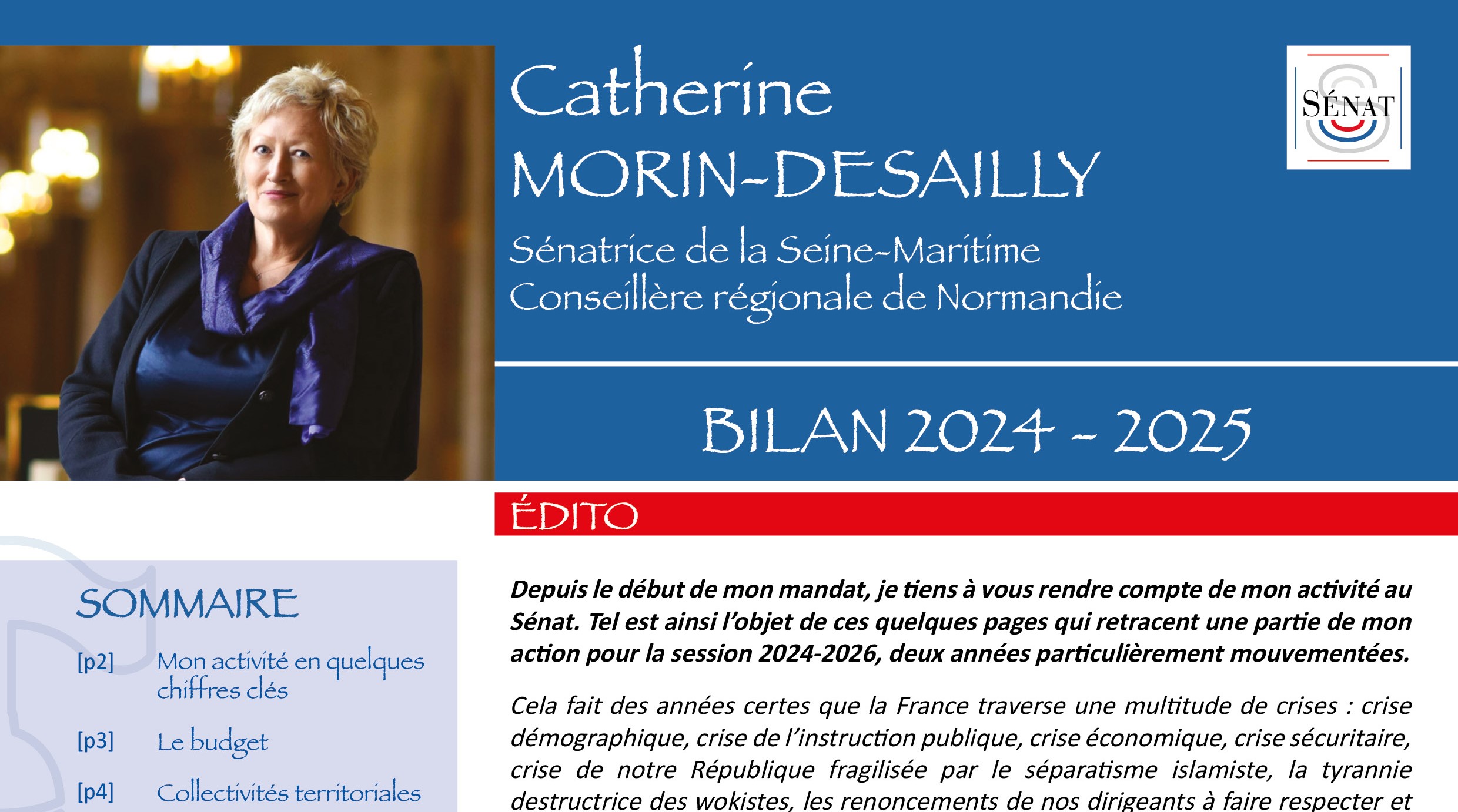 Lettre du Sénateur #33 | Bilan 2024-2025