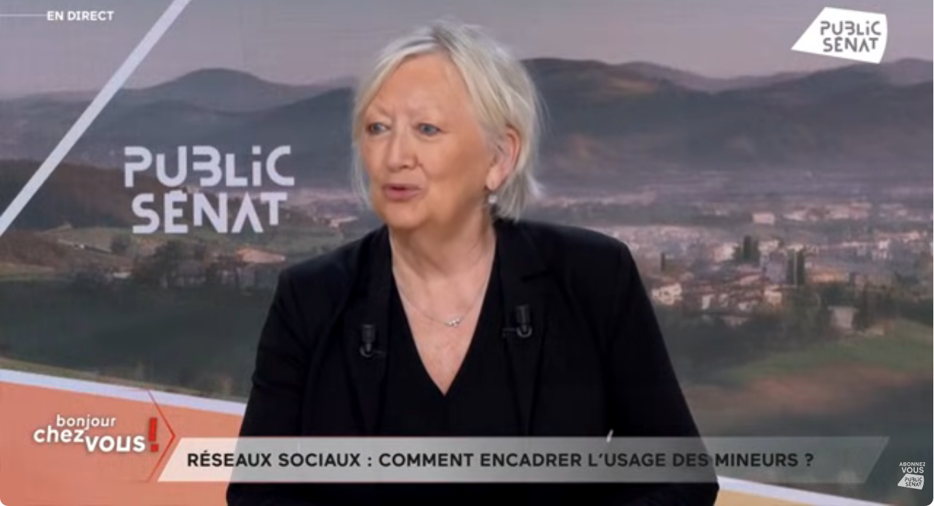 Public Sénat | BONJOUR CHEZ VOUS ! – « Nous voulons instaurer une hygiène numérique sur les réseaux sociaux »